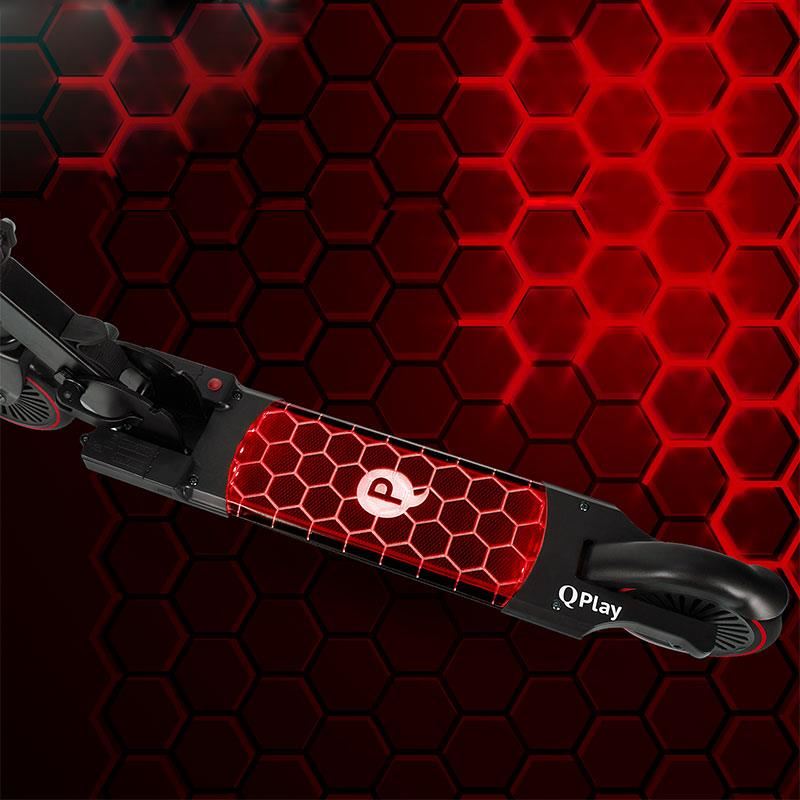 Trotineta Qplay Honeycomb cu LED - Plimbări sigure