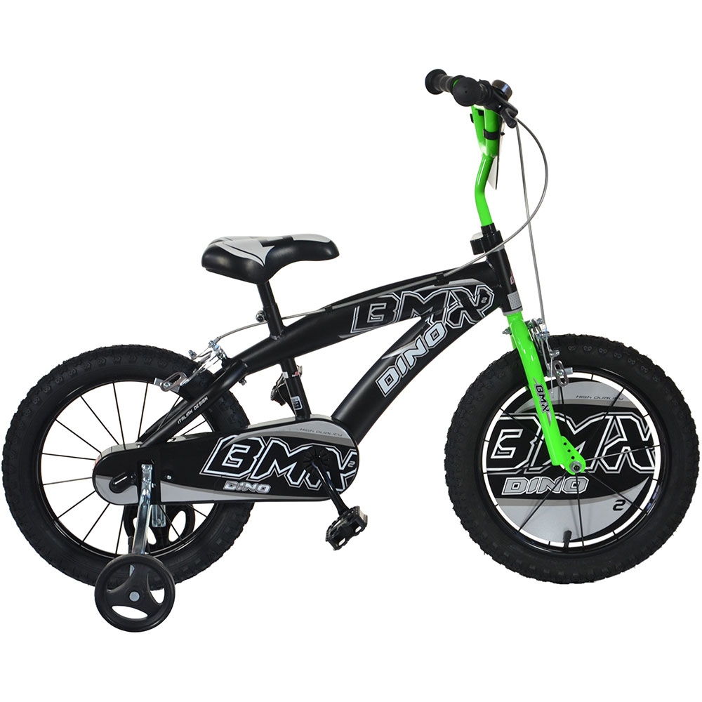 Bicicleta Dino Bikes BMX 14" Negru-Verde - imagine 2