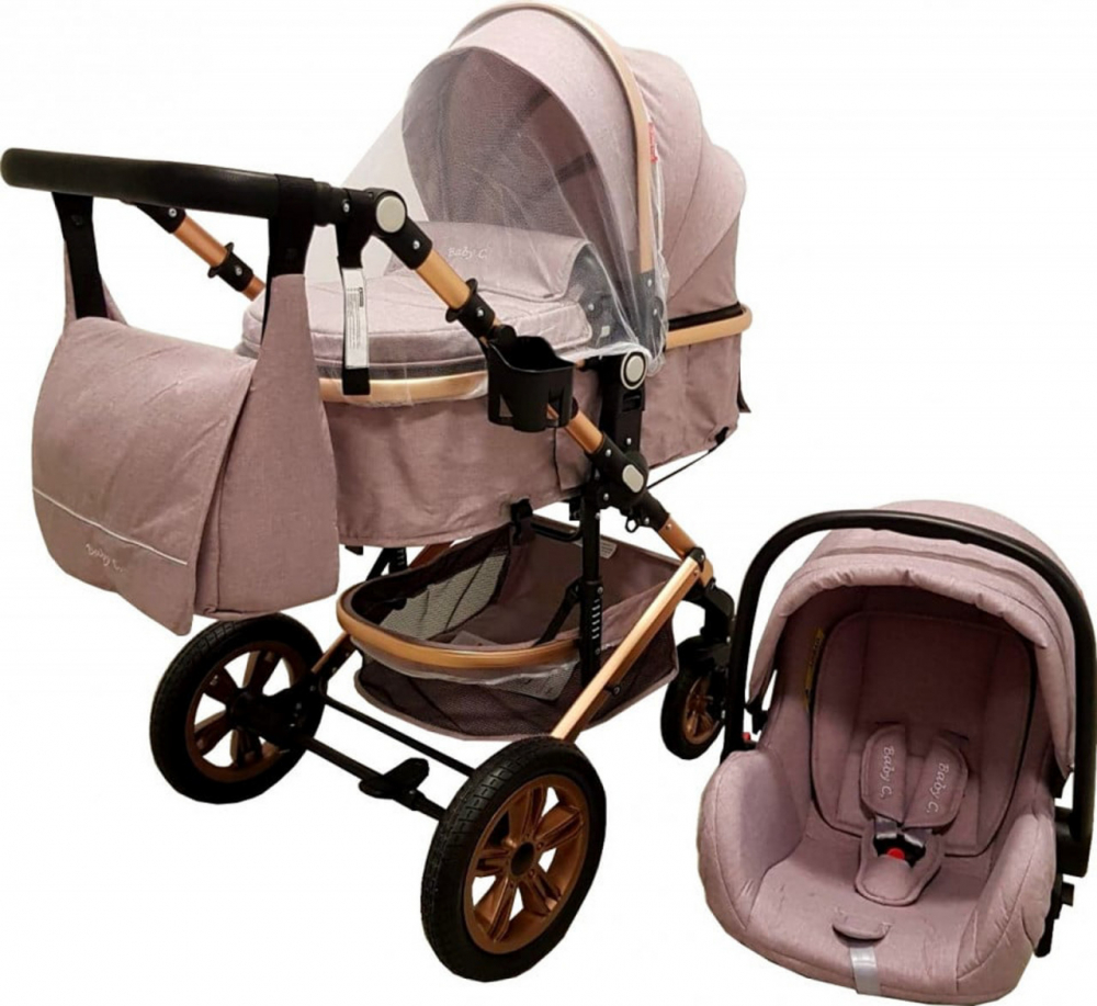 Baby Care Pro 530 Gri - Carucior 3 in 1 Transformabil - imagine 2