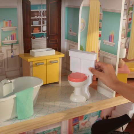 Casuta Papusi Lola Mansion Kidkraft 4 Etaje - imagine 9
