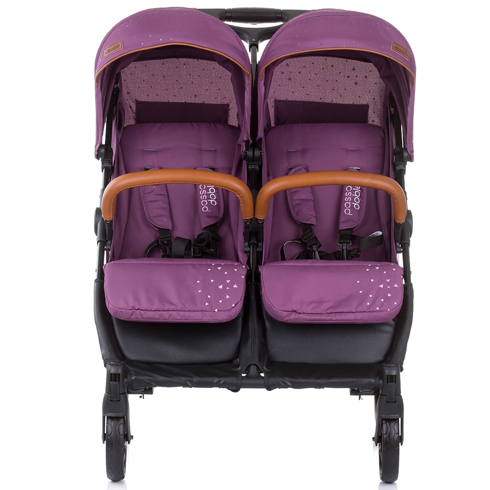 Carucior Gemeni Chipolino Passo Doble, Lilac - imagine 2