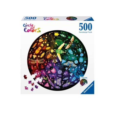 Puzzle Ravensburger Cerc Insecte 500 Piese - imagine 2