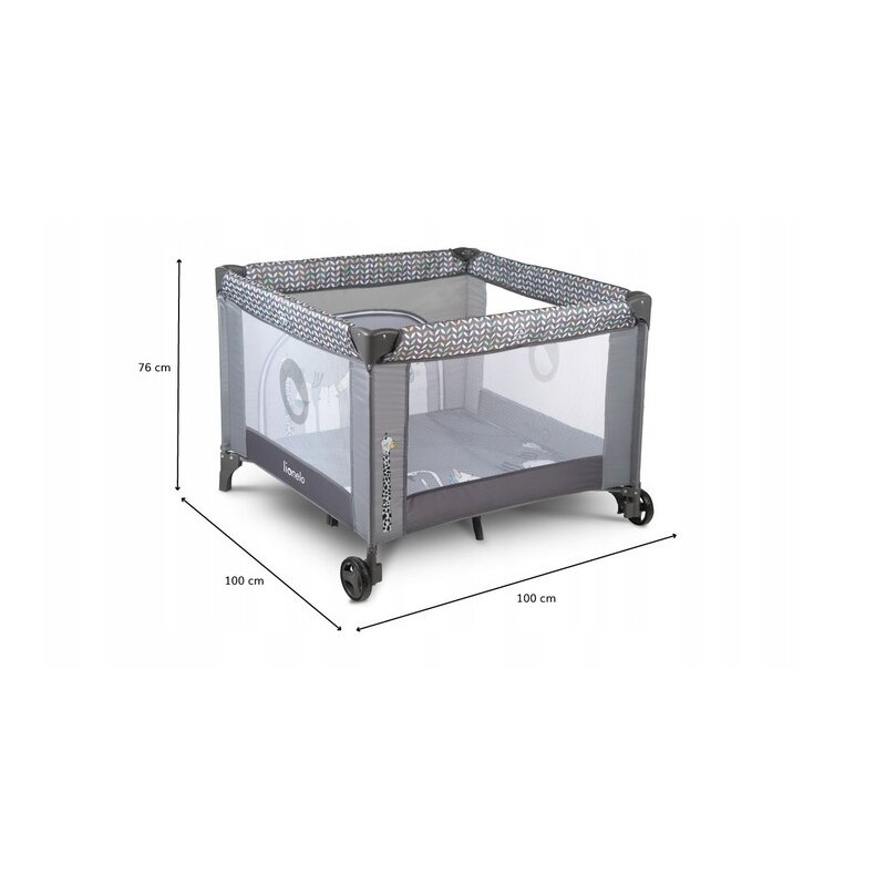 Tarc Joacă Lene cu Roti Lionelo, Gri Scandi - imagine 11