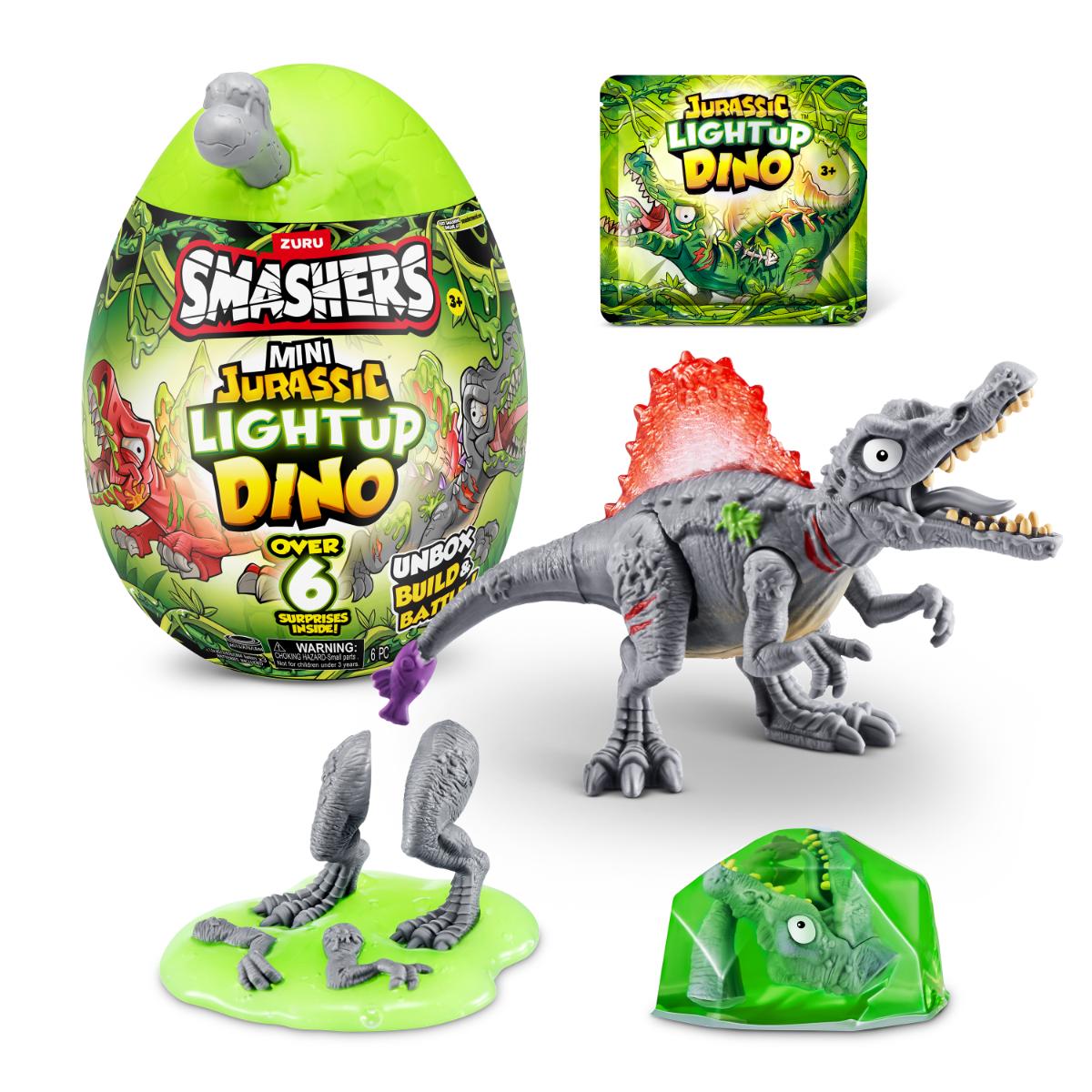 Smashers Dino Jurassic Light-Up Egg Figurina