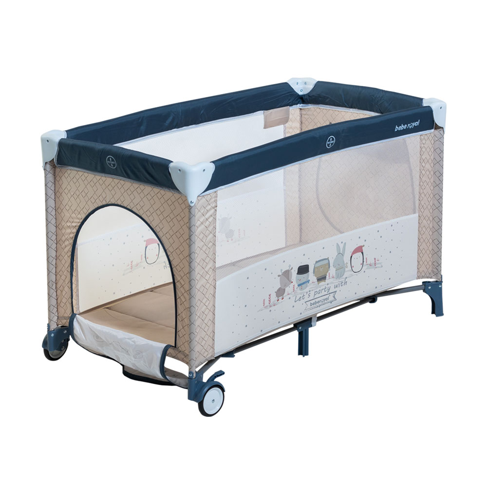Patut pliabil Bebe Royal cu masuta de infasat - imagine 4