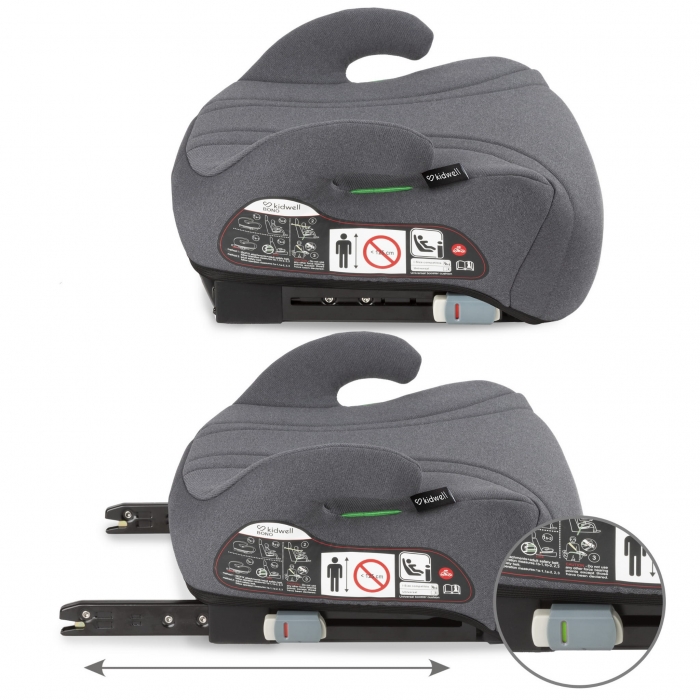 Kidwell Bono Grey - Inaltator auto cu ISOFIX sigur - imagine 3