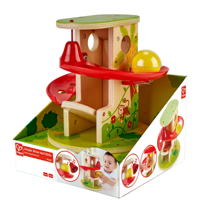 Hape Traseu Jungla - Joc Lemn cu Bile și Clopoței