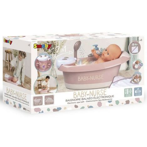 Smoby Baby Nurse Baleno Bath - Cadita cu hidromasaj - imagine 12