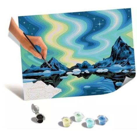 Creează Aurora Boreală - Pictură pe Numere Ravensburger - imagine 4