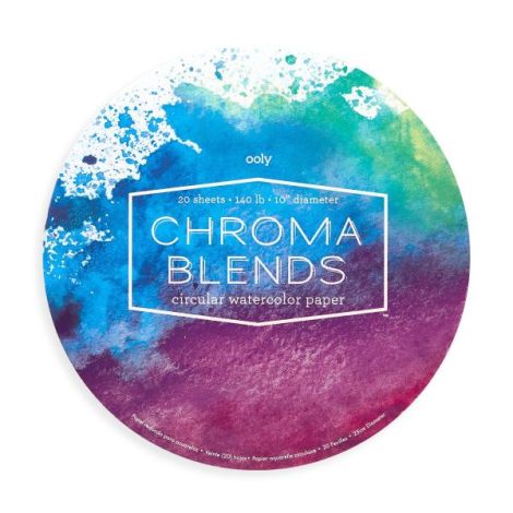 Bloc Desen Circular Acuarela Ooly Chroma Blends