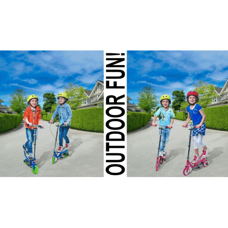 Spacescooter X360 Junior - Trotineta Albastră Pliabilă - imagine 5