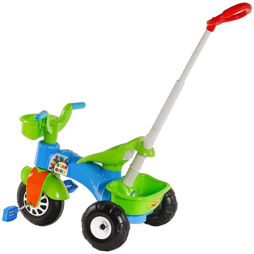 Tricicleta Pilsan Star Blue cu maner parental
