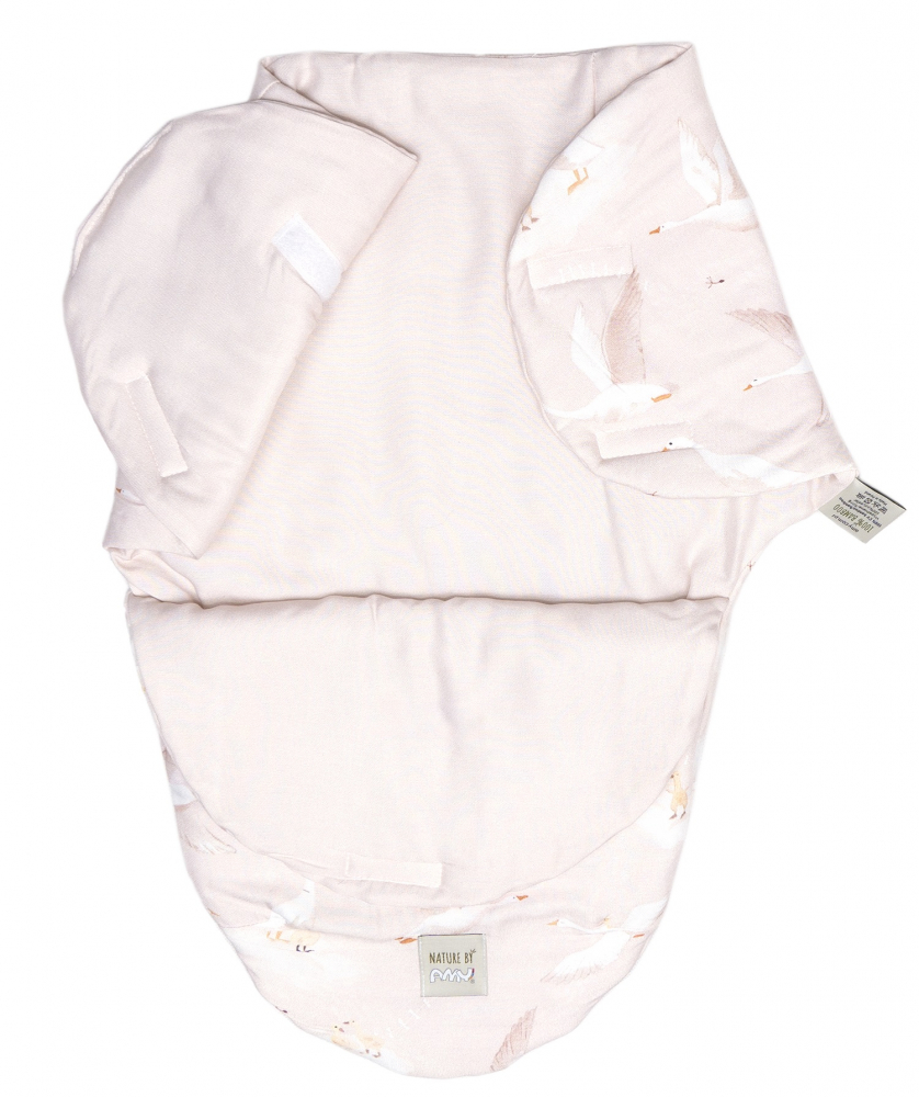 Baby Swaddle BabySoft, Bumbac, Bej | Amy