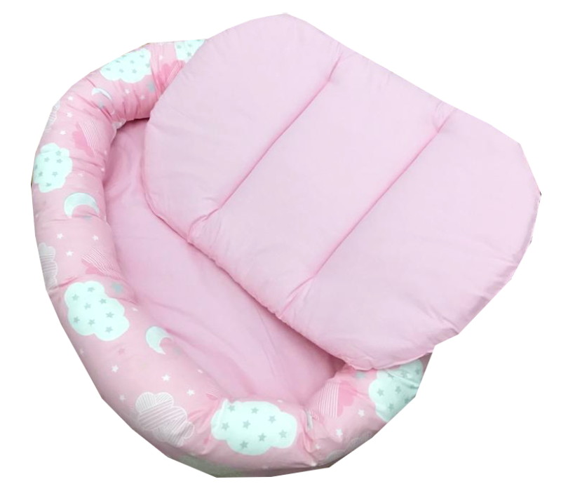 Cuib Baby Nest Norisori cu Luna Roz Deseda
