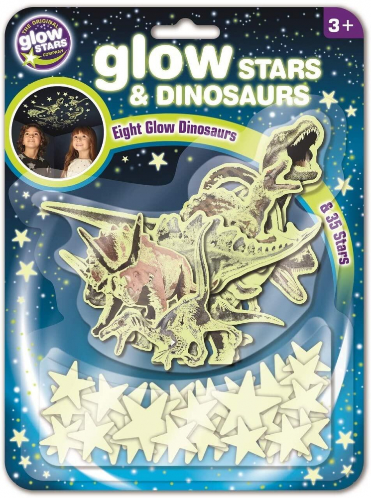 Set Reflectorizant Dinozauri Stele Brainstorm - Deco Magică - imagine 2