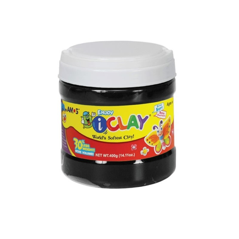 Plastilina Amos iClay 400g Negru Modelaj