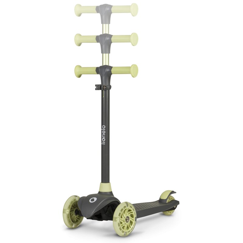 Trotineta Lionelo Jessy Verde, 3 roti LED, Pliabila - imagine 5