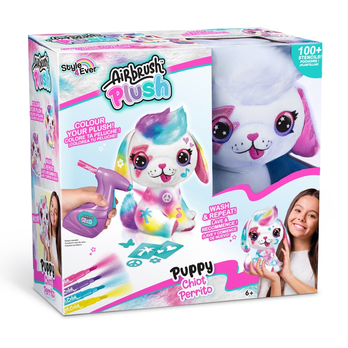 Airbrush Plush Puppy | Jucarie Plus de Colorat