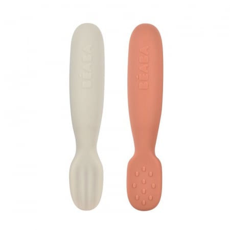 Set 2 Linguri Silicon Beaba Terracotta Velvet