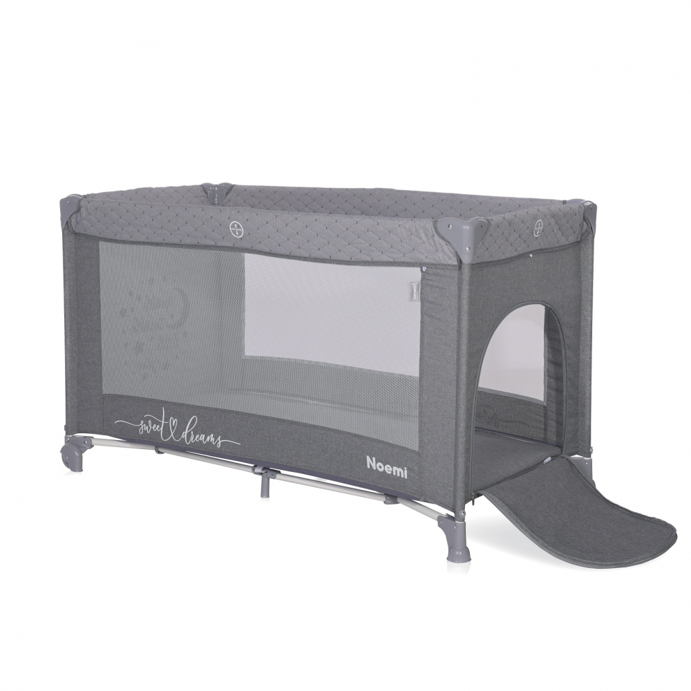 Patut Lorelli Noemi Cool Grey Star Pliabil + Accesorii
