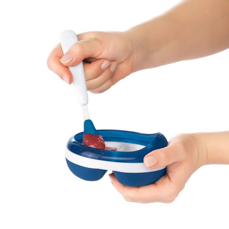 Set lingurițe OXO Tot Navy, cu cupă moale - imagine 3