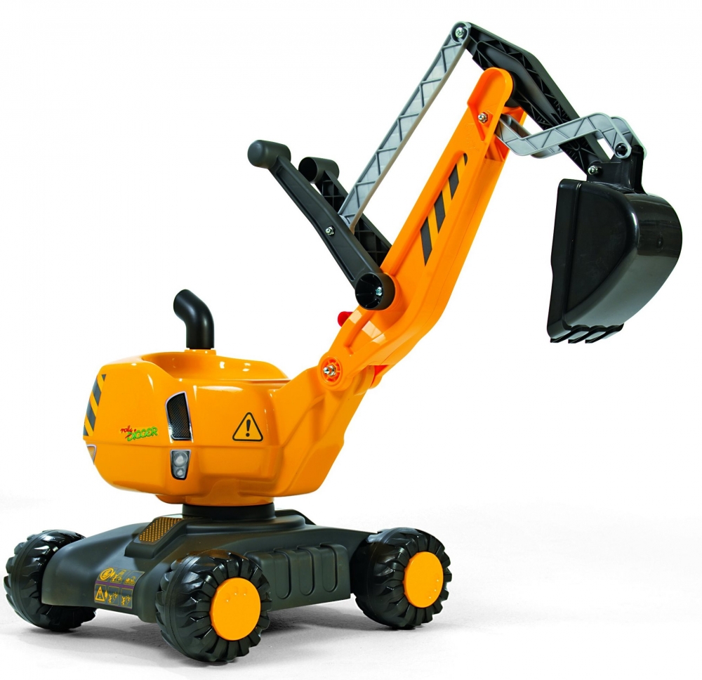 Excavator Rolly Toys Digger cu Roți