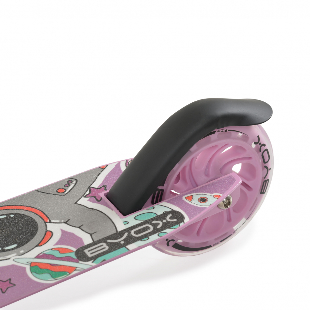 Trotineta Byox Miracle Pink Pliabilă cu Roti LED - imagine 5