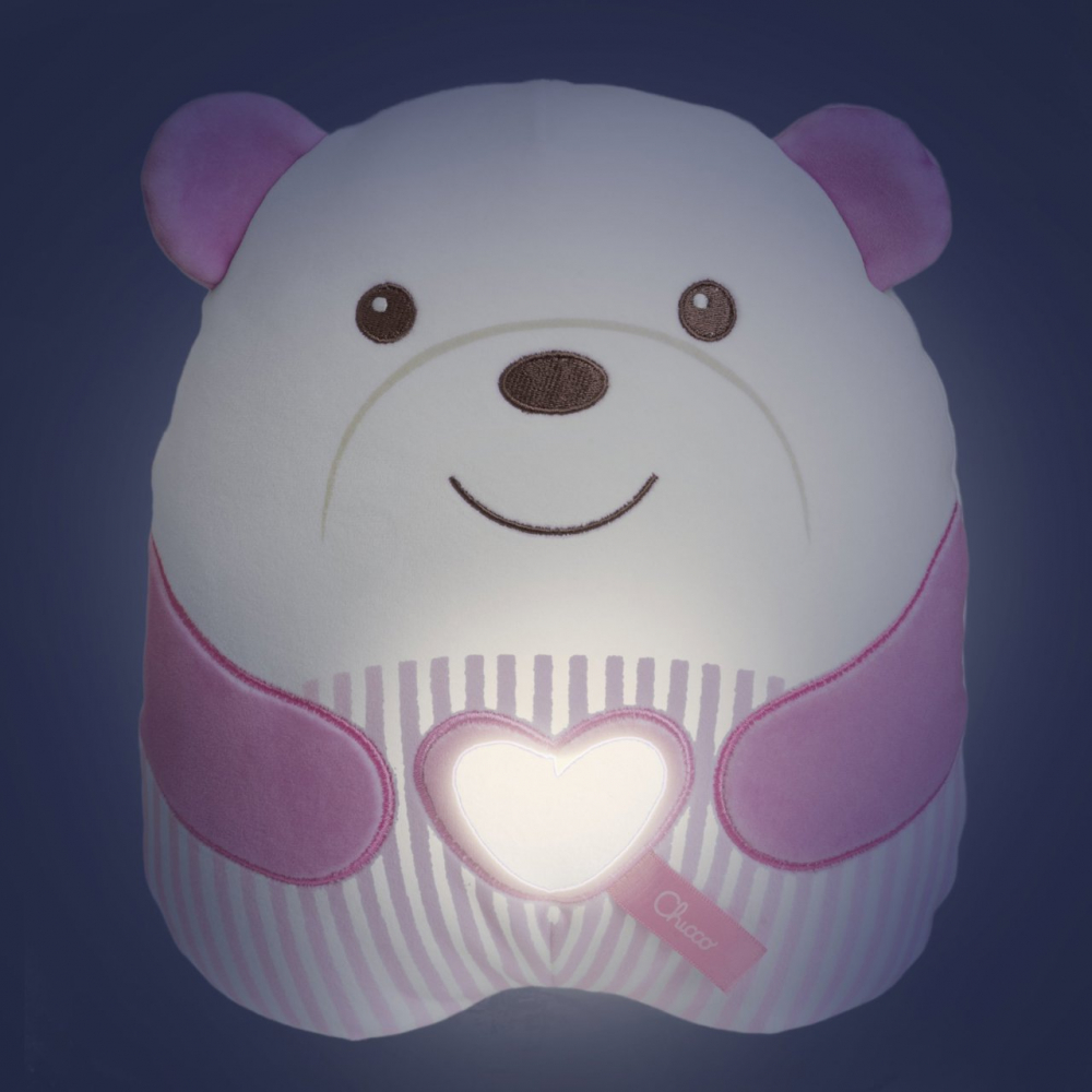 Ursulet Chicco First Dreams cu Melodii Roz - imagine 3