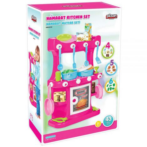 Bucătărie Pilsan Pink | Jucărie Educativă 3+ Ani - imagine 3