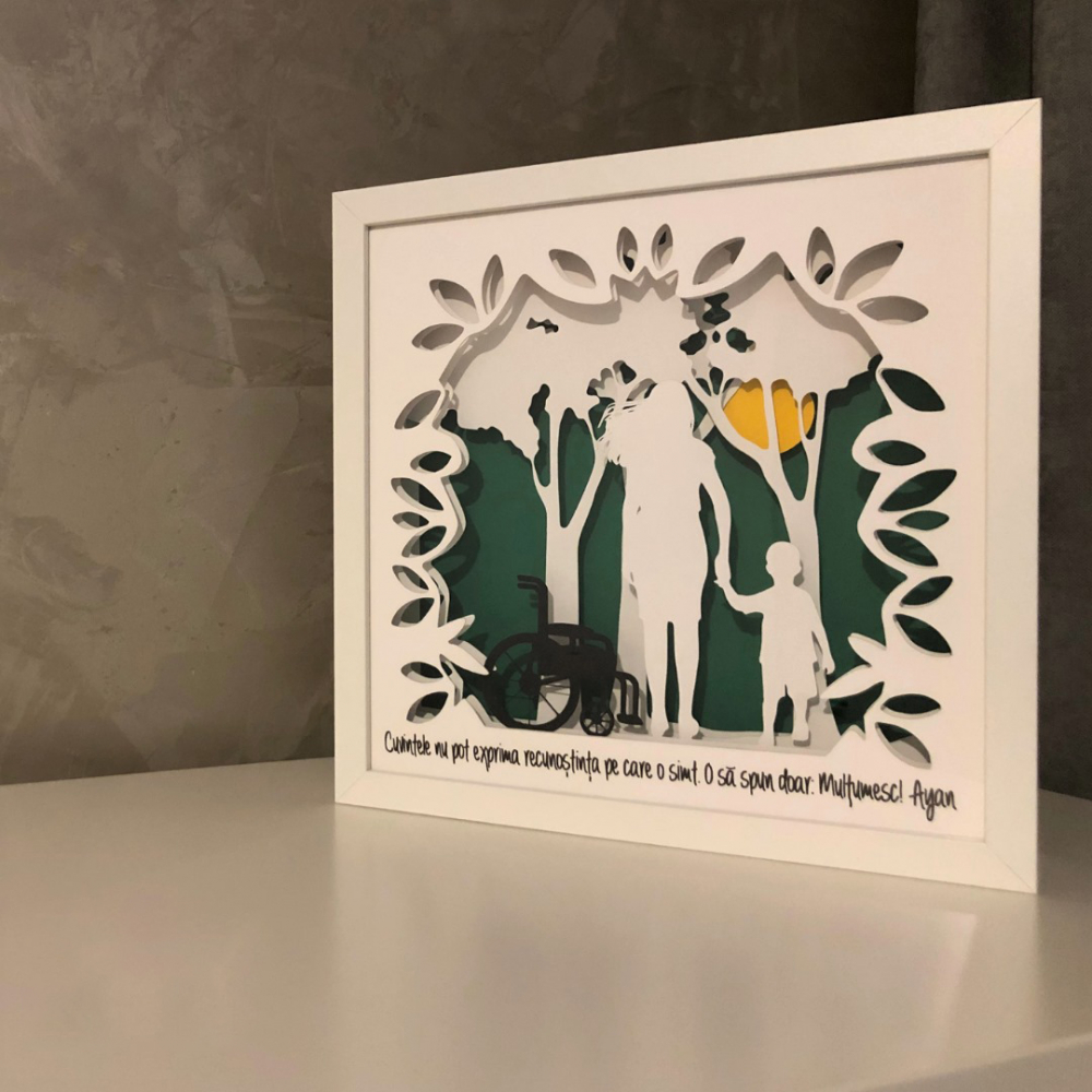 Tablou Luminos Parinti si Copii - Noorhandmadeatelier - imagine 5