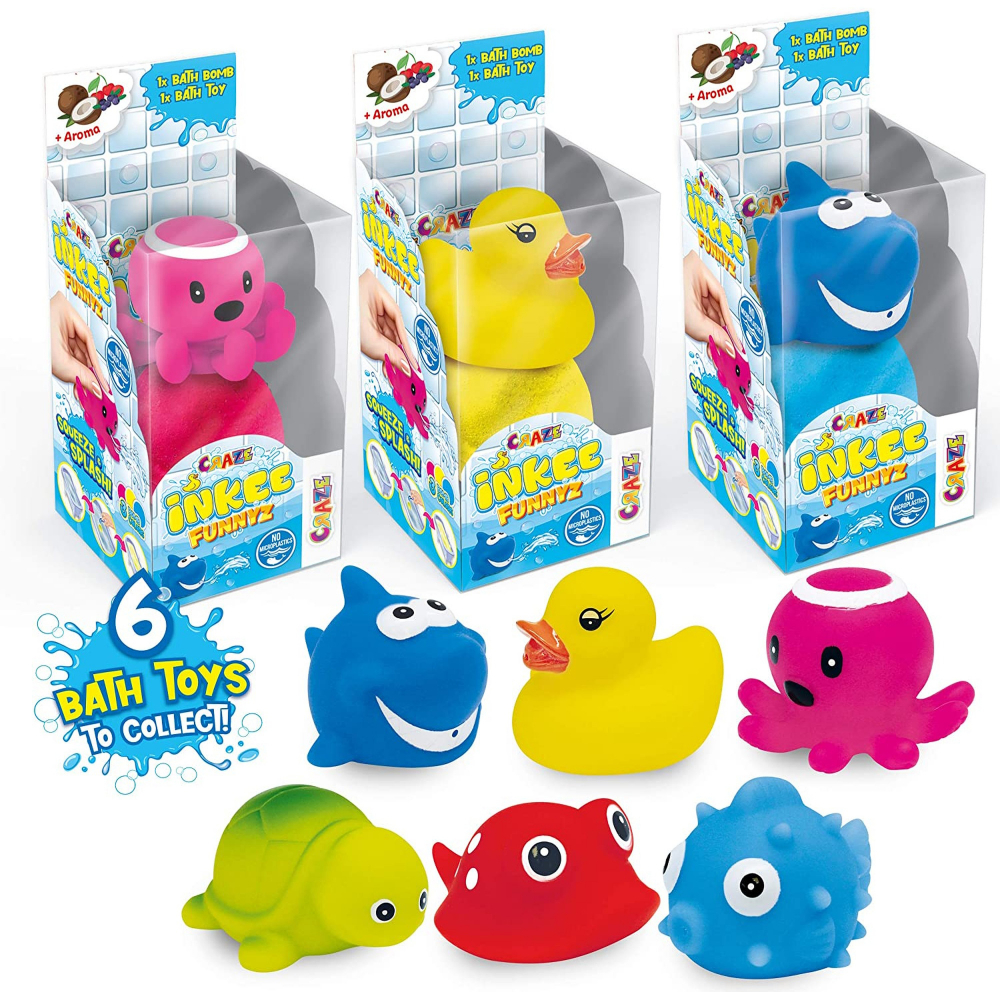 Forme Efervescente Inkee + Jucărie Baie Craze