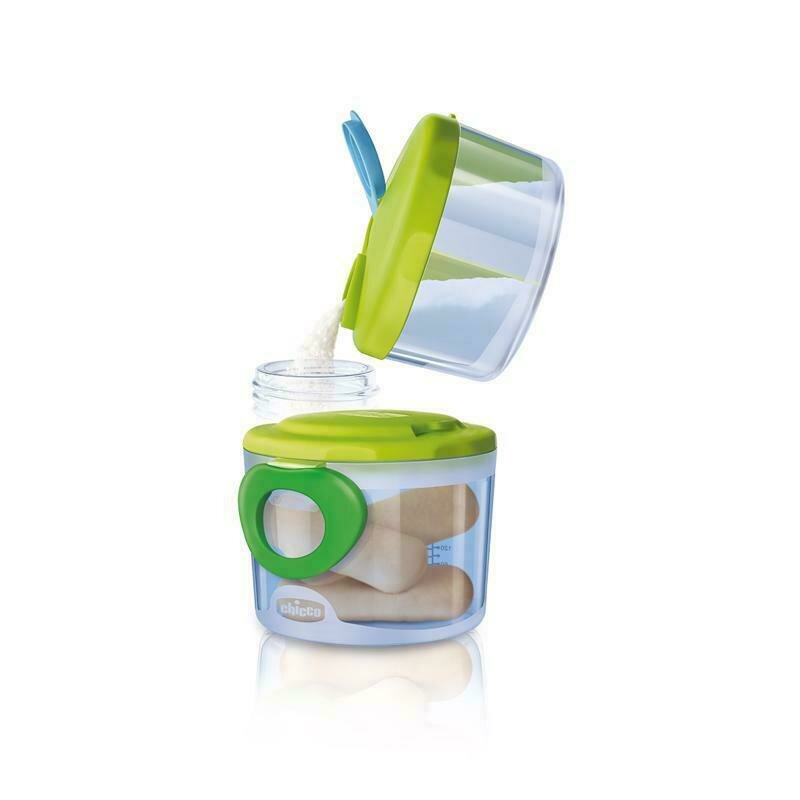 Set Dozator Chicco Lapte Praf 3 Comp. + Recipient