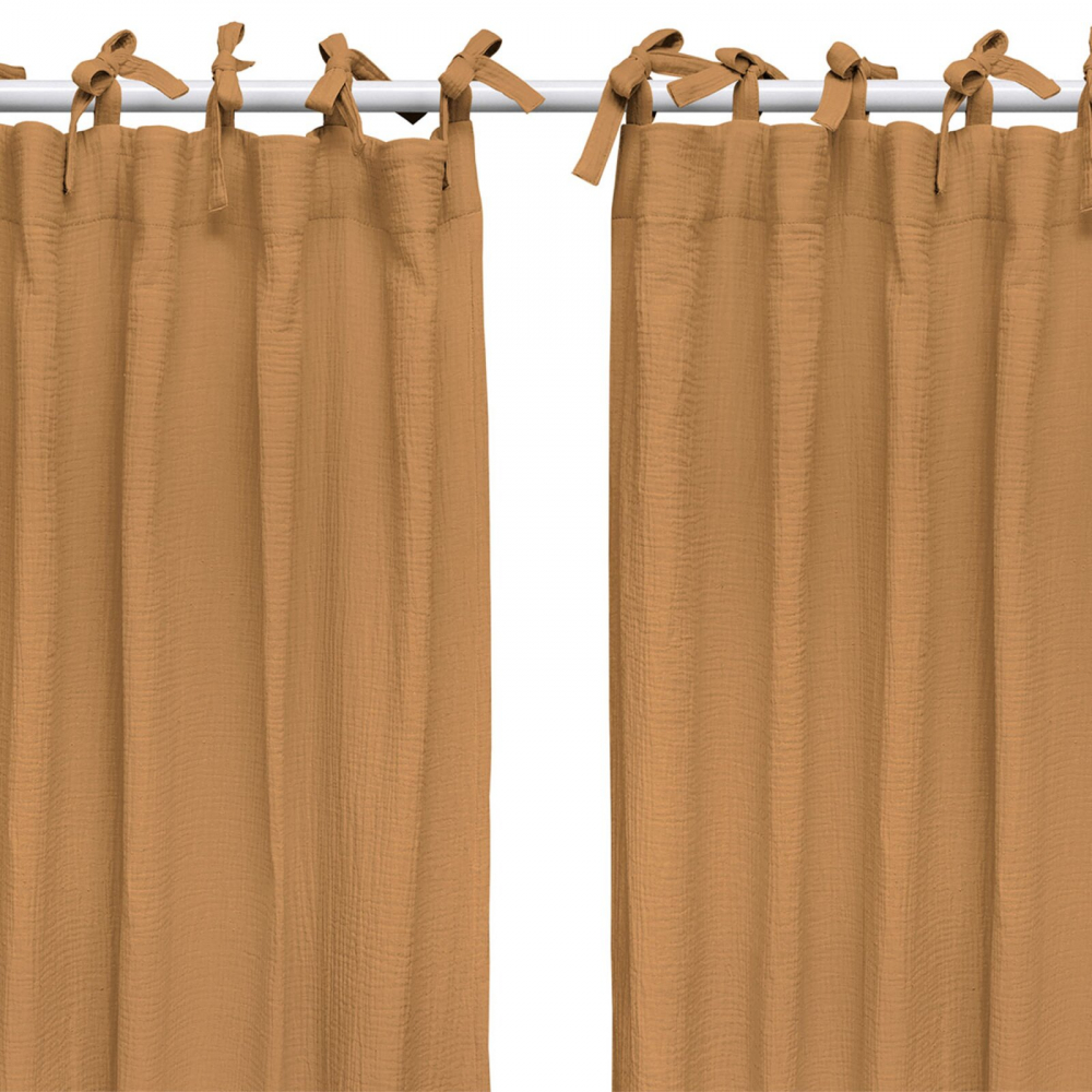 Draperii Muselina Little Amy Camel | Organice - imagine 2