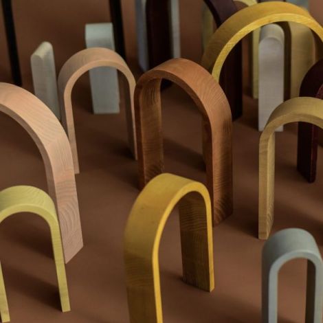 Curcubeu Lemn Minmimcph | Jucarie Educativa Pastel - imagine 4