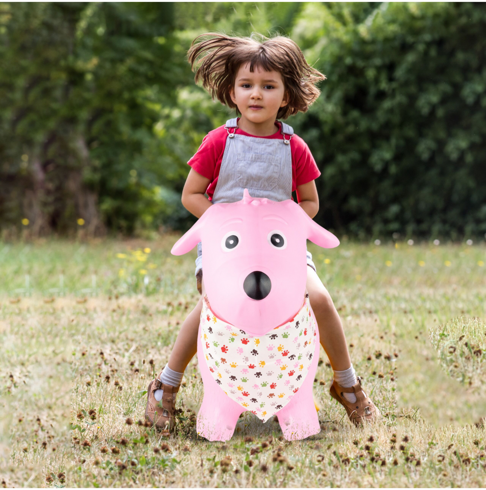 Săritor Gonflabil Malplay Jumping Dog Pink - imagine 4
