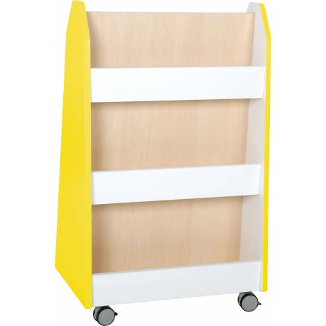 Stand mobil dublu Qaudro, galben - Moje Bambino