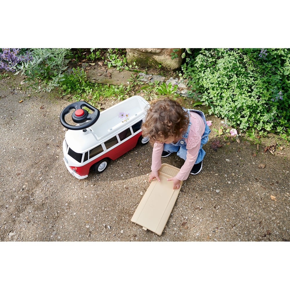 Masinuta Big Baby VW T1 Rosu, Licenta Volkswagen - imagine 2