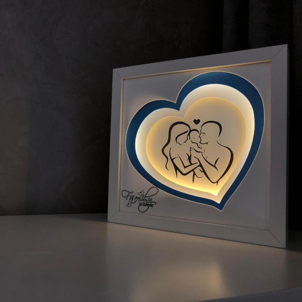 Tablou Luminos Parinti si Copii | Noorhandmadeatelier