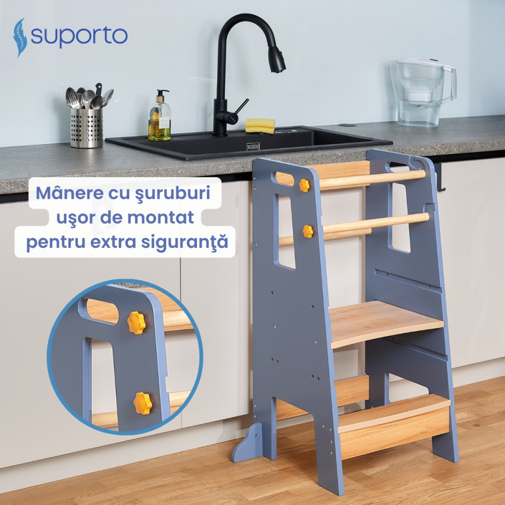 Turn Învățare Suporto Gri-Maro - Siguranță Garantată - imagine 5