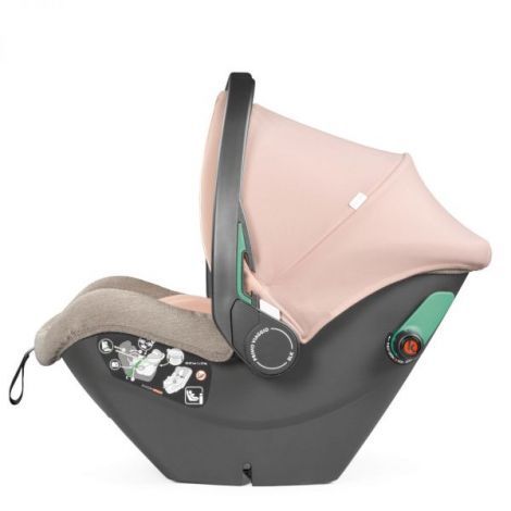 Carucior 3in1 Peg Perego Veloce Mon Amour Bej-Roz - imagine 2
