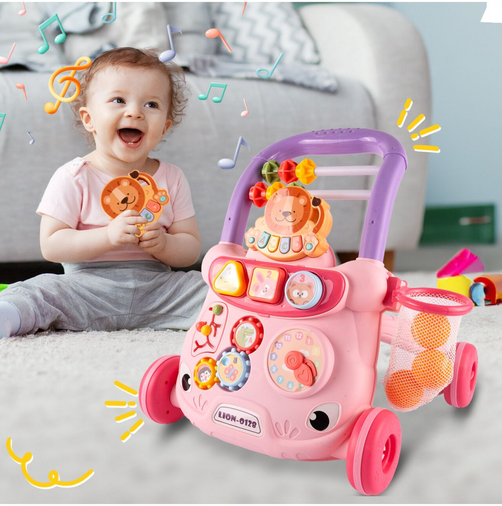 Antepremergator Malplay educativ Lion Pink - imagine 9
