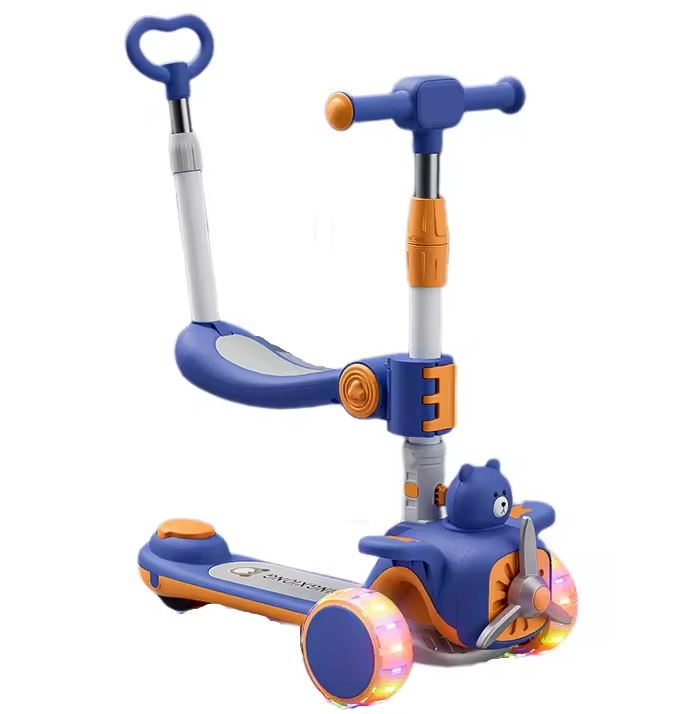 Trotineta 3 in 1 Nichiduta Pliabila cu Muzica - imagine 2
