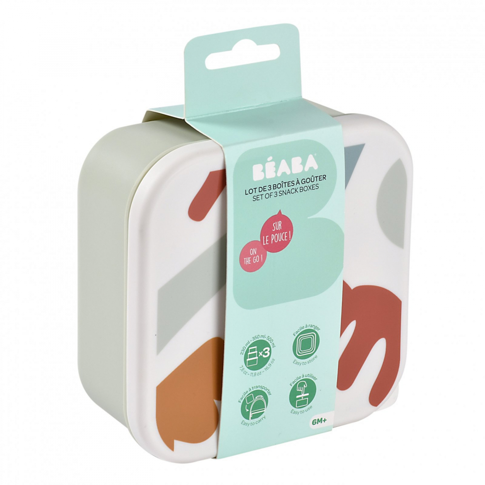 Caserole gustari Beaba Playful - 3 buc - imagine 10