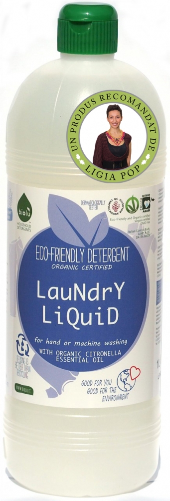 Biolu Detergent Ecologic Lamaie 1L - Curățare Eficientă