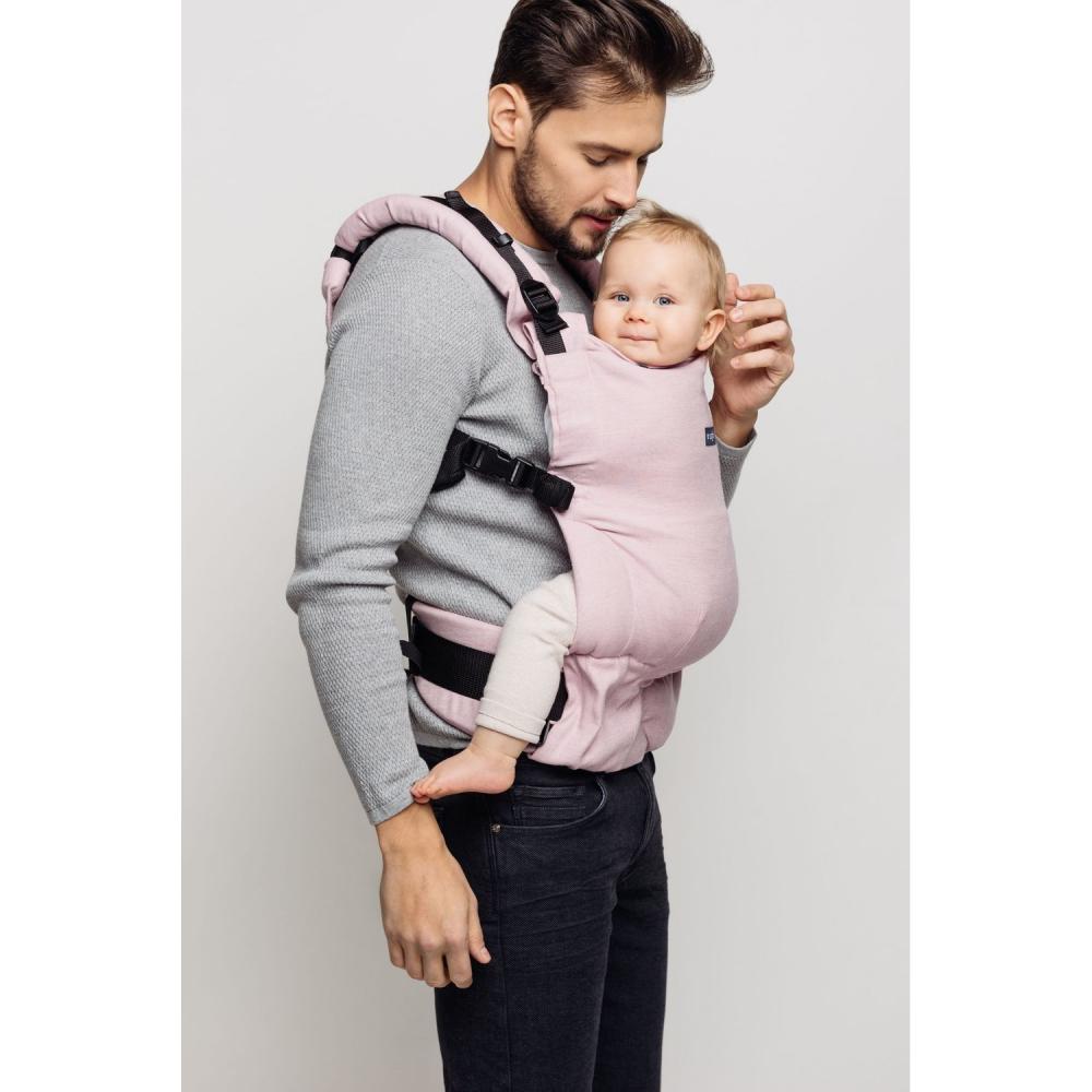 Marsupiu Ergonomic Womar Zaffiro, Ajustabil, Pink - imagine 3