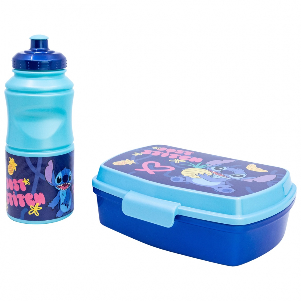 Set Cutie Sandwich + Sticlă Stitch Palms Stor
