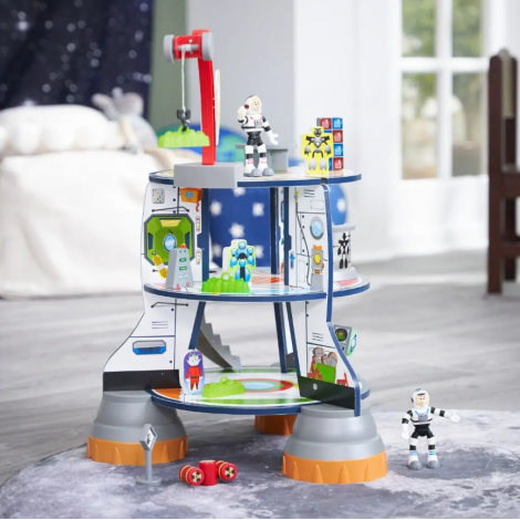 Racheta lemn Kidkraft | Set joaca 5 nivele - imagine 8