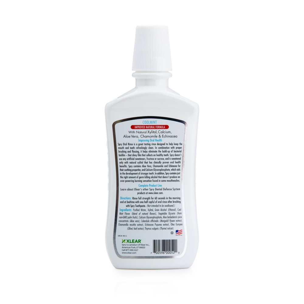 Apa de gură Spry Cool Mint cu Xilitol - 473ml