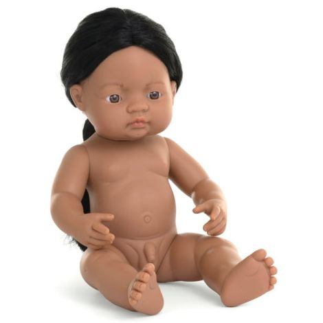 Papușă Miniland 38cm Nativ American | Jucărie Educativă - imagine 3