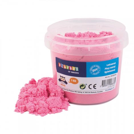 Nisip Kinetic Roz Playbox 1kg - Joc Creativ
